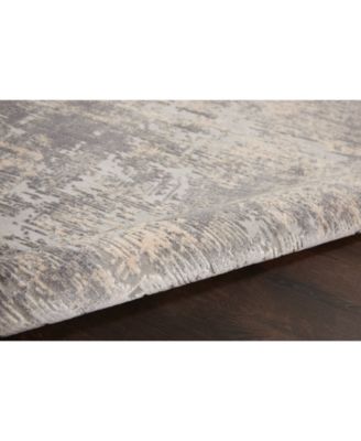 Rustic Textures RUS01 Ivory 5'3" x 7'3" Area Rug