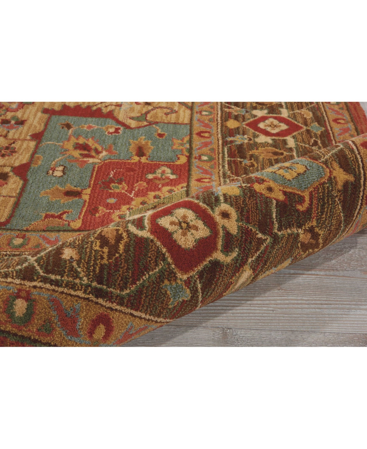 Nourison Home Living Treasures LI01 Rust 3'6" x 5'6" Area Rug