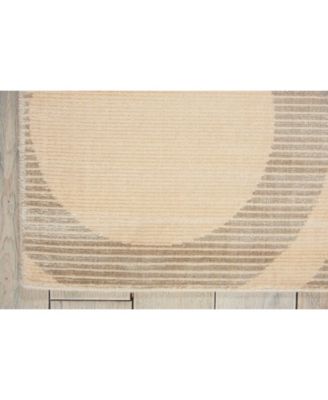 Luminance LUM01 Cream and Gray 7'6" x 10'6" Area Rug