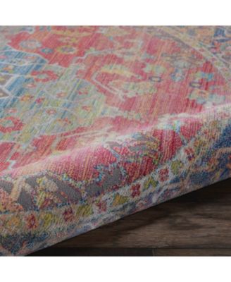 Ankara Global ANR01 Multi 6' Round Rug