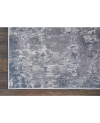 Rustic Textures RUS05 Gray 5'3" x 7'3" Area Rug