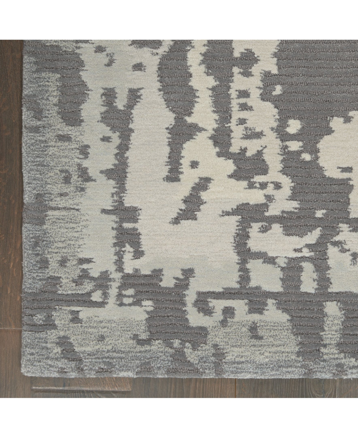 Nourison Home Symmetry SMM02and Beige Area Rug - Gray/Beige