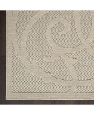 Cozumel CZM04 Cream 4' x 6' Outdoor Area Rug