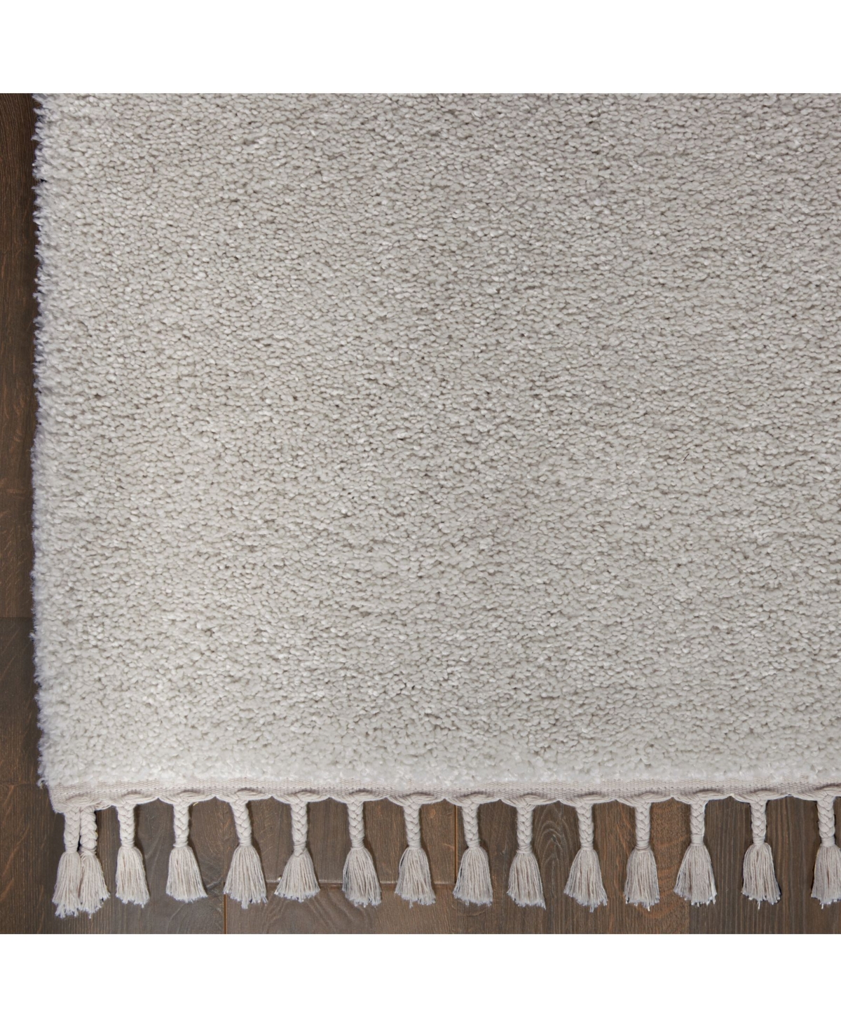 Nourison Home Serenity Shag SRS04Rug - Silver