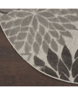 Aloha ALH05 Silver 7'10" Round Rug