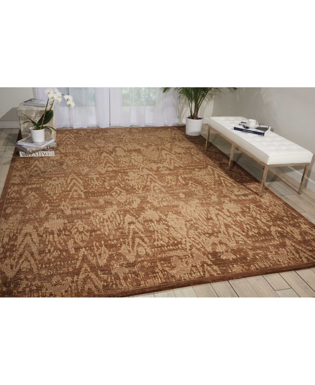 Nourison Home Silken Allure SLK17Area Rug - Chocolate