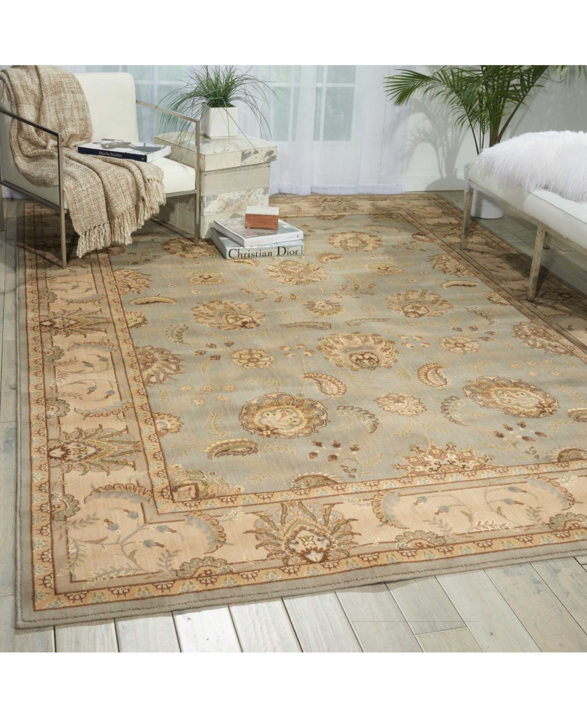 Nourison Home Persian Empire PE22Area Rug - Aqua