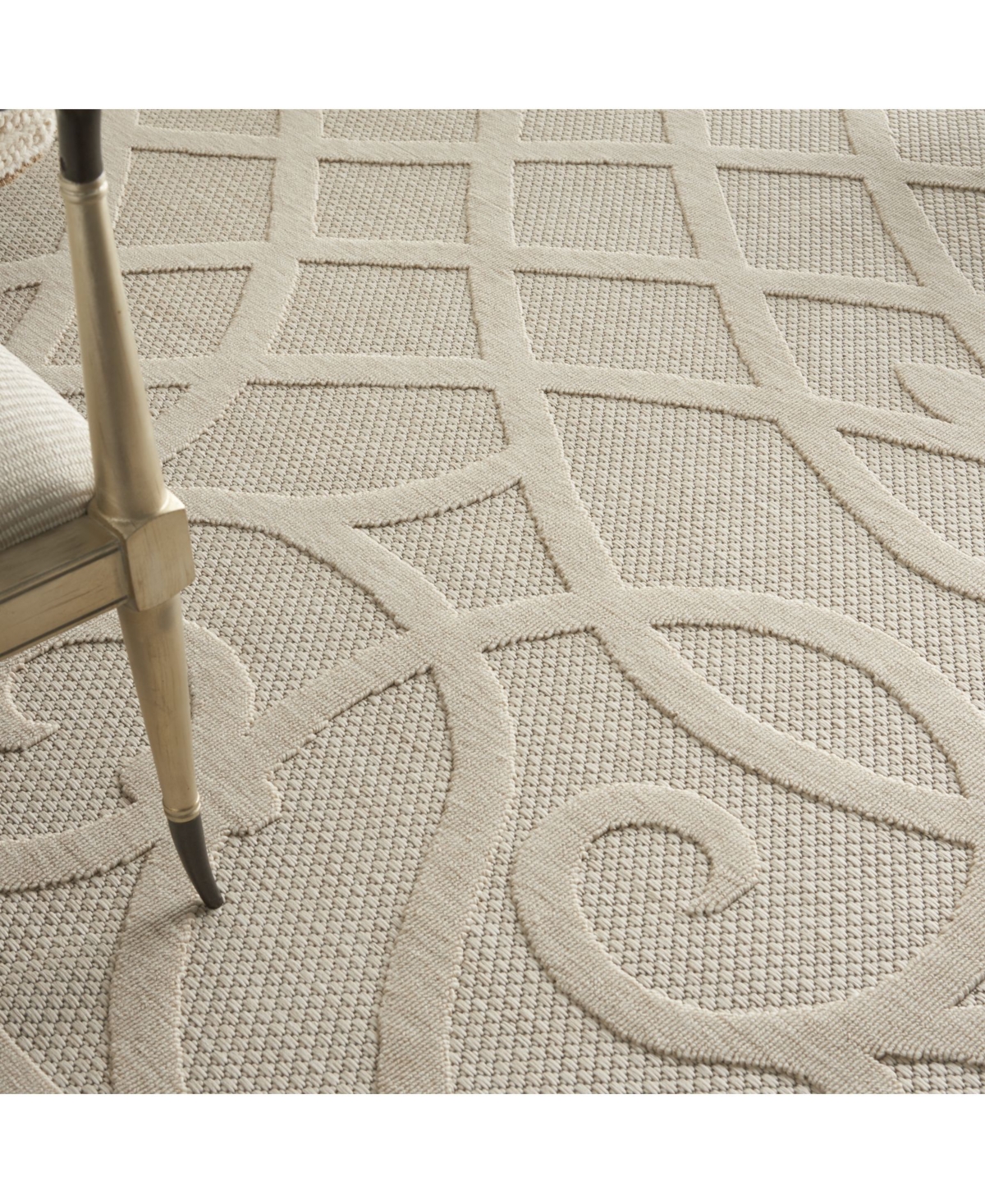 Nourison Home Cozumel CZM04Outdoor Area Rug - Cream