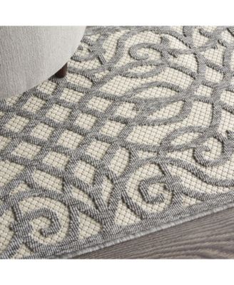 Nourison Home Cozumel Czm04 Cream Gray Rug In Neutral