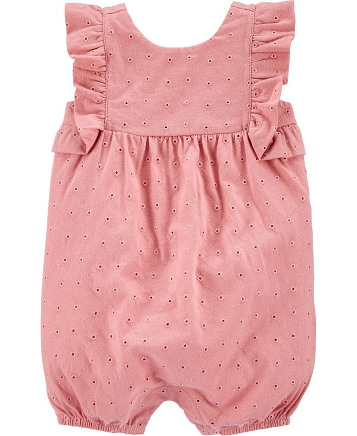 Carter's Baby Girl Eyelet Romper - Macy's