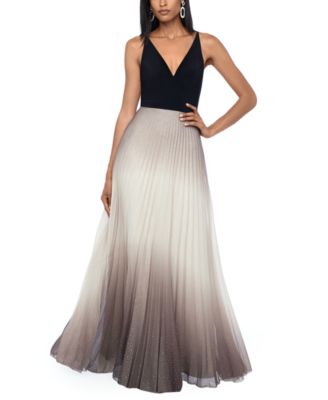 macy's black and rose gold dress