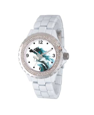 ewatchfactory - Disney Frozen 2 Elsa Women's Enamel Sparkle White Alloy Watch 41mm