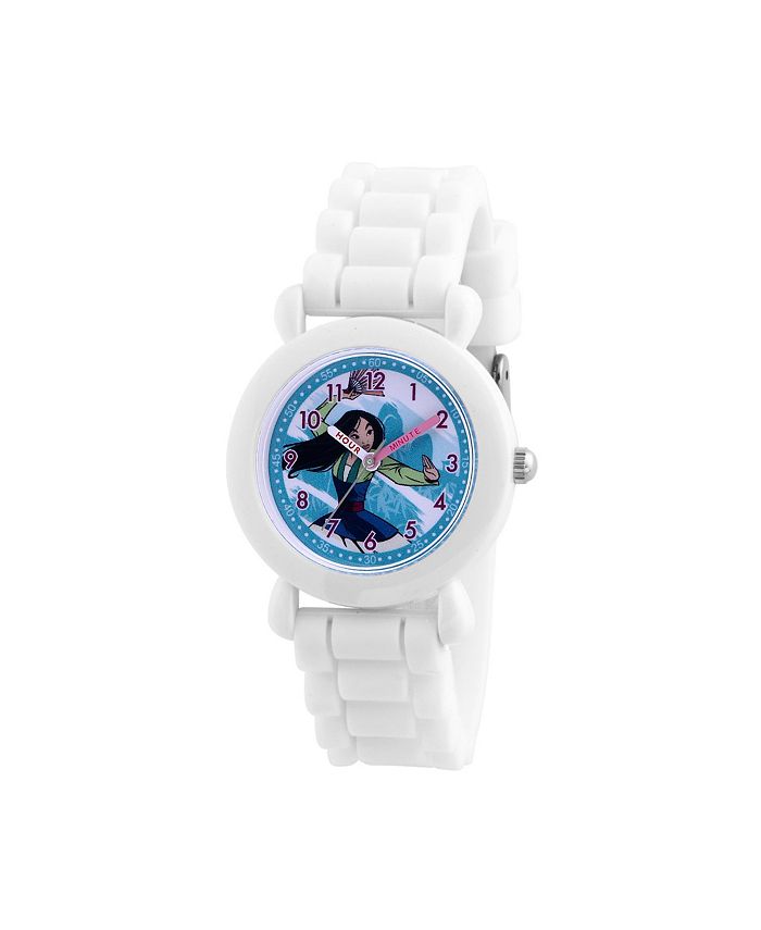 ewatchfactory - Disney Princess Mulan Girls' White Plastic Watch 32mm