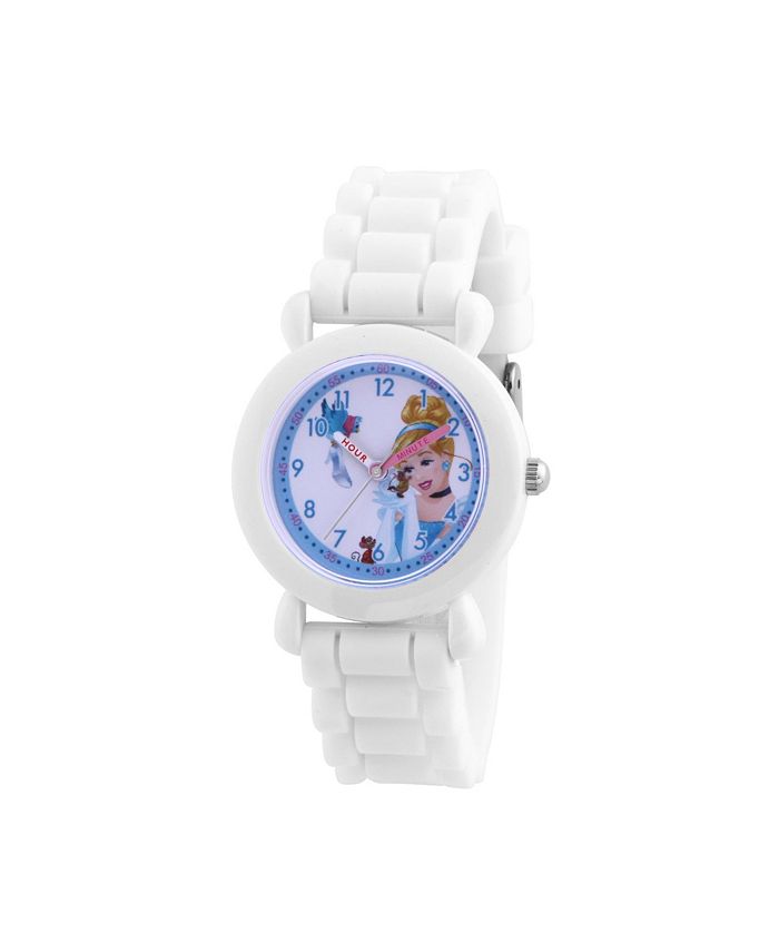 ewatchfactory - Disney Princess Cinderella Girls' White Plastic Watch 32mm