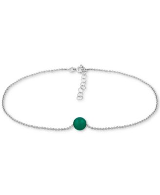 Aventurine Ankle Bracelet (Also in Cultured Freshwater Pearl, Onyx, Howlite, Sodalite)