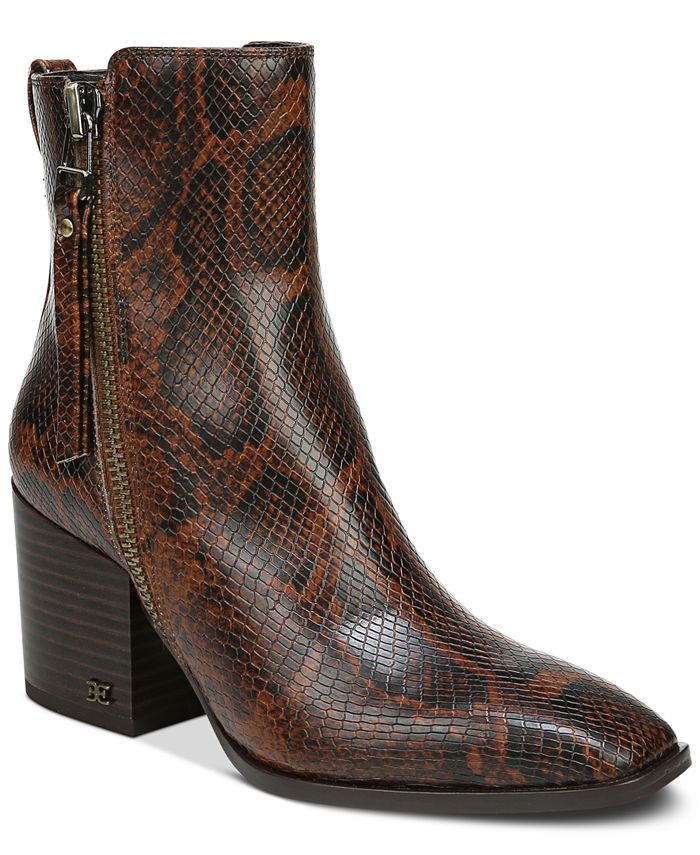 Sam edelman on sale snakeskin booties