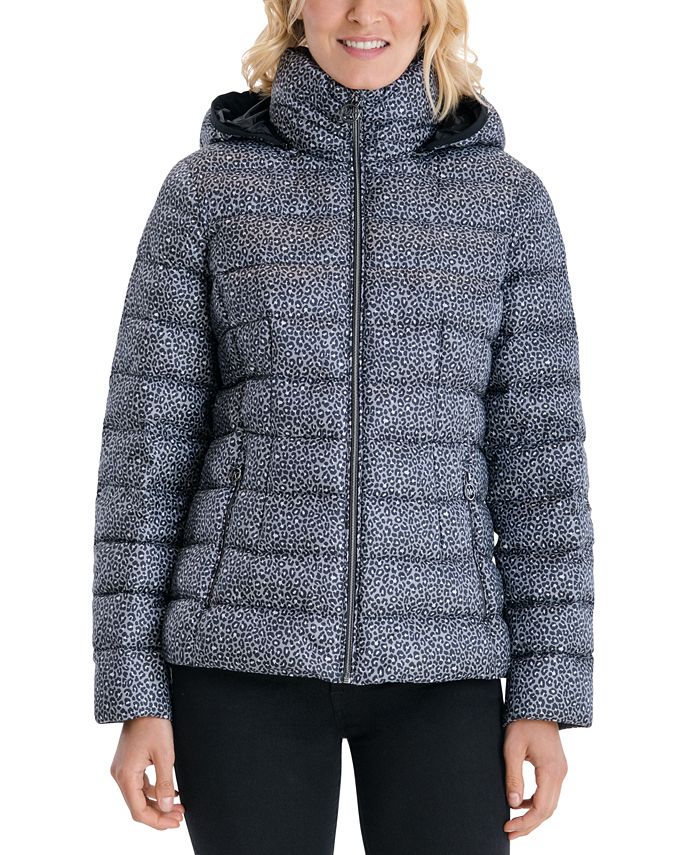 Michael Kors Leopard Hooded Packable Down Puffer Coat, Created for Macy's &  Reviews - Coats & Jackets - Women - Macy's