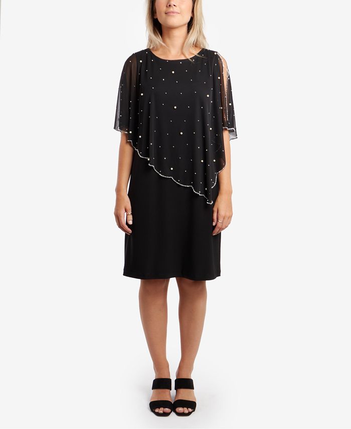 Msk embellished deals overlay gown