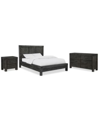 Avondale Graphite Bedroom Furniture, 3-Pc. Set (Full Bed, Dresser & Nightstand)