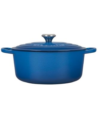 Signature Enameled Cast Iron 7.25-Quart Round Dutch Oven