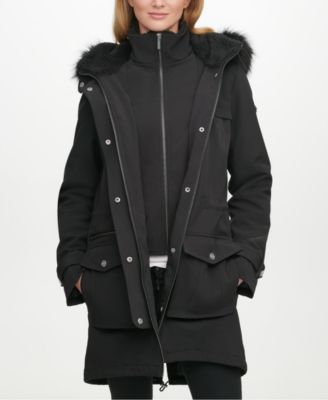 mink lined raincoat