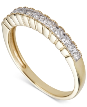 image of Diamond Scalloped Band (1/5 ct. t.w.) in 14k Gold