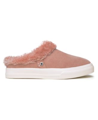 fur lined slip on sneakers