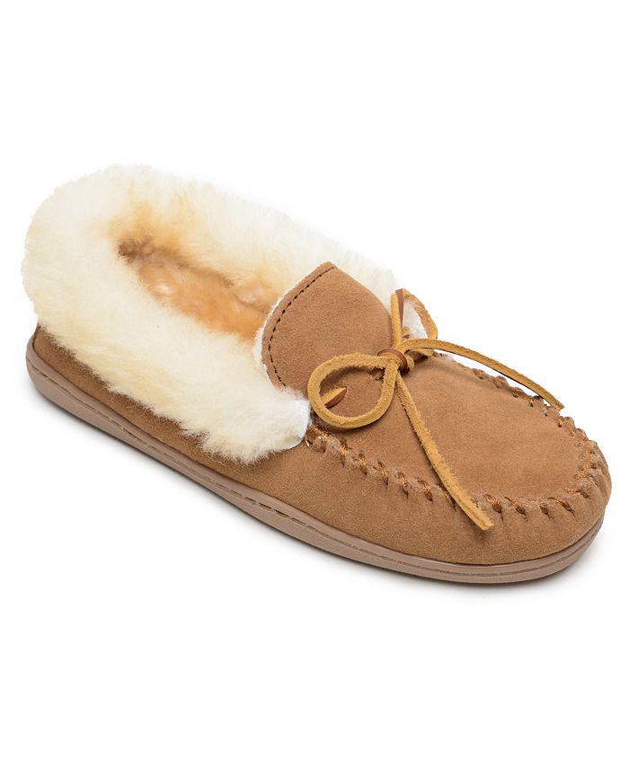 Women's Alpine Sheepskin Moccasin Slippers Macy's