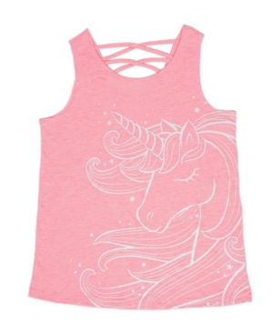 Big Girls Strappy Back Graphic Tank Top