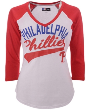 G-iii Sports Women's Philadelphia Phillies Its A Game Raglan T-Shirt