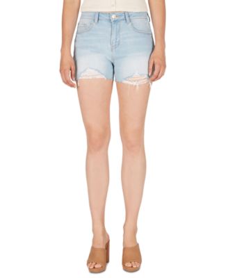 levi distressed jean shorts
