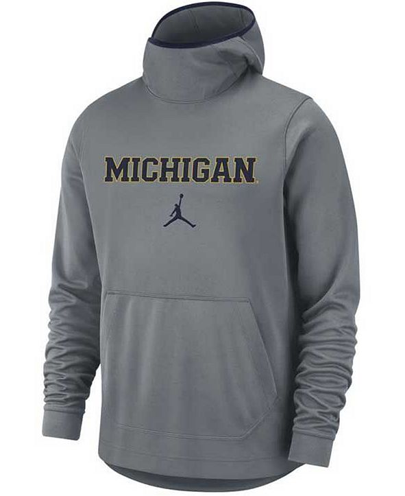 Jordan Men's Michigan Wolverines Spotlight Hooded Sweatshirt & Reviews ...