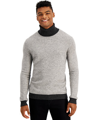 Tasso Elba Men's Cashmere Turtleneck Sweater, Created for Macy's - Macy's