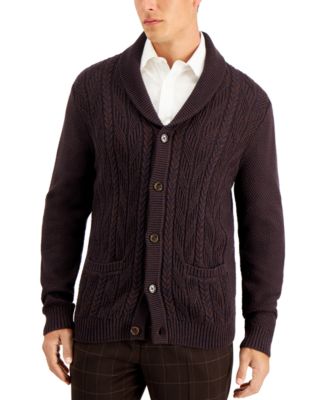 Tasso Elba - Men's Chunky Marbled Cardigan, Created for Macy's