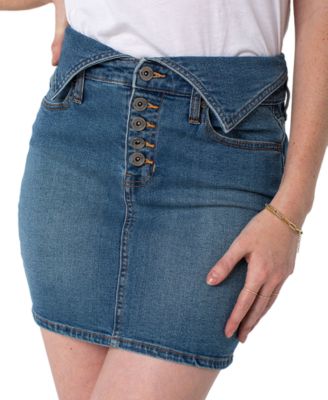 macys womens denim skirts