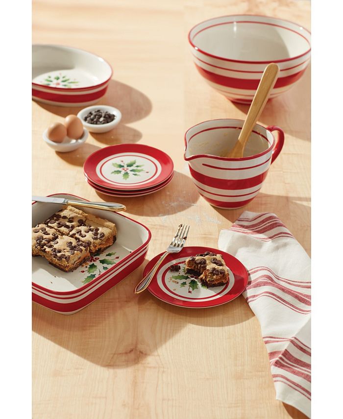 Lenox Holiday Handpaint Stripe Batter Bowl Macy's