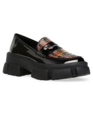 image of Betsey Johnson Barrie Women-s Lug Sole Loafers Women-s Shoes