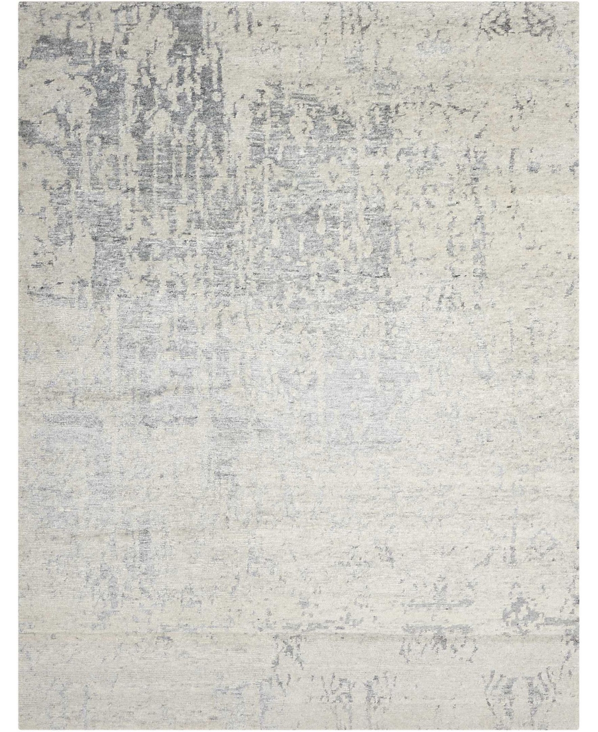 Nourison Home Silk Shadows SHA10 Silver 5'6in x 7'5in Area Rug - Silver