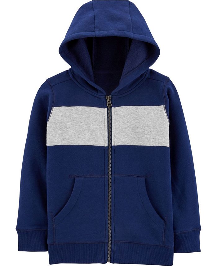 Carter's Little Boys Zip-Up Fleece Hoodie - Macy's