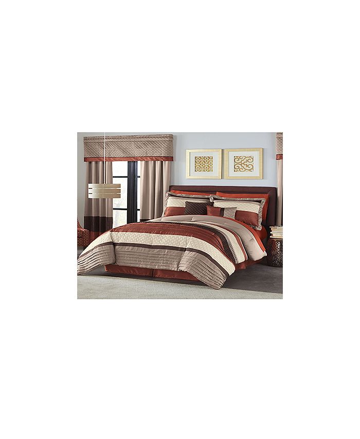 Hamilton Hall Brightwood 6Pc. Queen Comforter Set Macy's