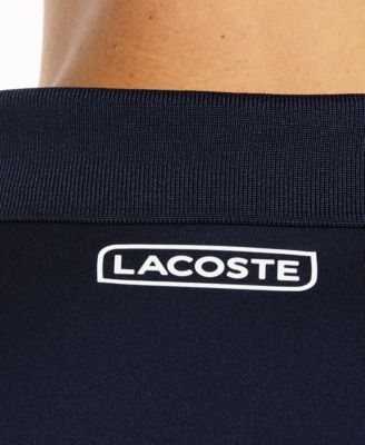 Lacoste Men's SPORT Short Sleeve Colorblock Ultra Dry Zip