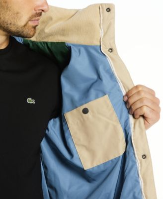 Lacoste Men's LIVE Canvas and Corduroy Padded Jacket - Macy's
