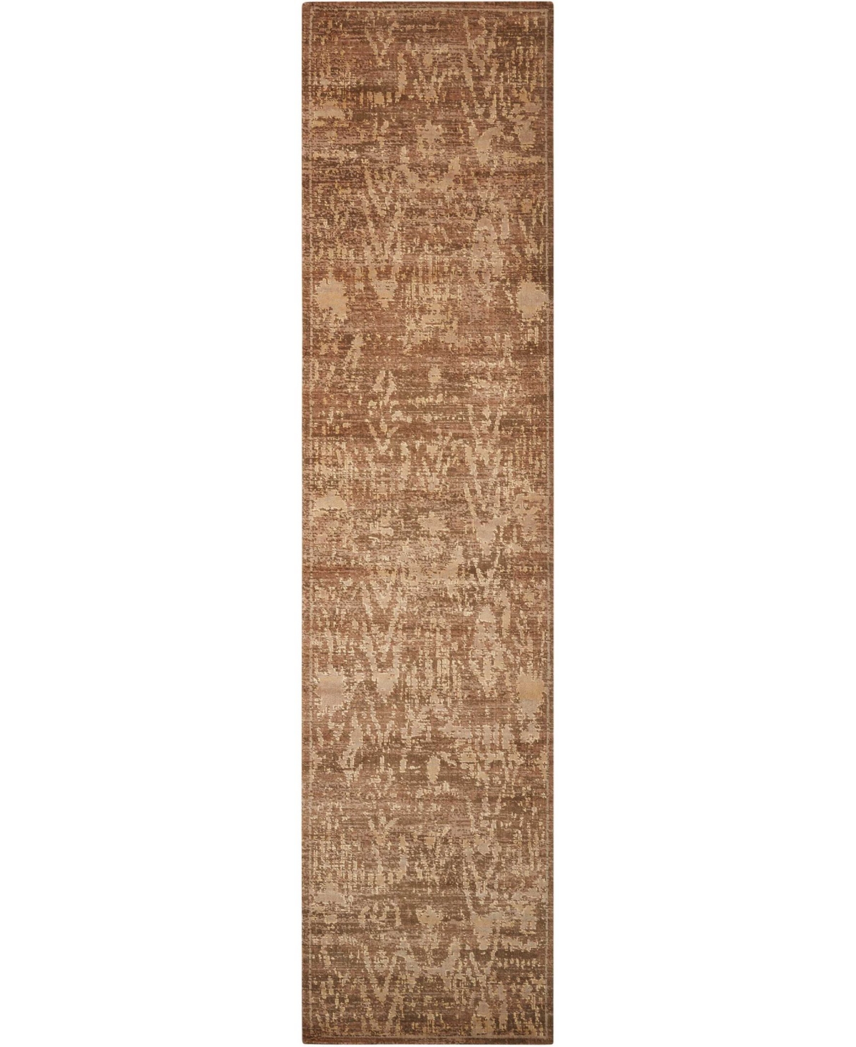 Nourison Home Silken Allure SLK17 Chocolate 2'5in x 10' Runner Rug - Chocolate