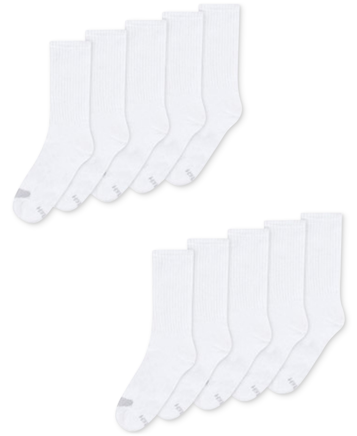 Hanes Women's Platinum 10pk Crew Socks, also available in Extended Sizes