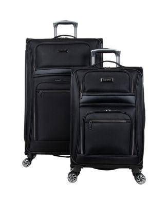 Steve Madden Designer Luggage Collection - Lightweight Softside Expandable Suitcase for Men & Women - Durable 20 inch Carry on Bag with 4-Rolling