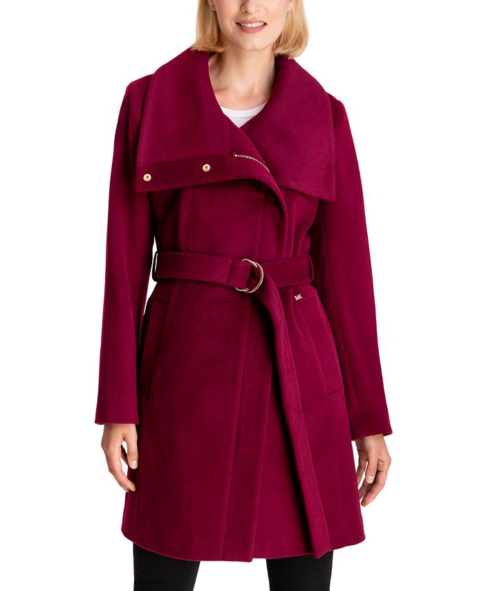 Michael Kors Belted Wrap Coat, Created for Macy's - Macy's