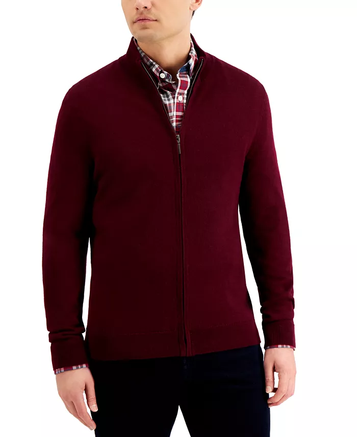 Men's Merino Zip-Front Sweater - thumbnail 2