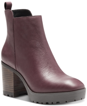 image of Lucky Brand Women-s Worrin Lug Sole Booties Women-s Shoes