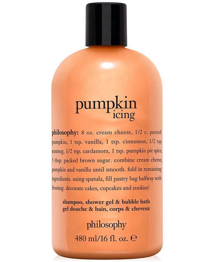 Moeras Jaarlijks programma philosophy Pumpkin Icing Shampoo, Shower Gel & Bubble Bath, 16-oz. &  Reviews - Skin Care - Beauty - Macy's