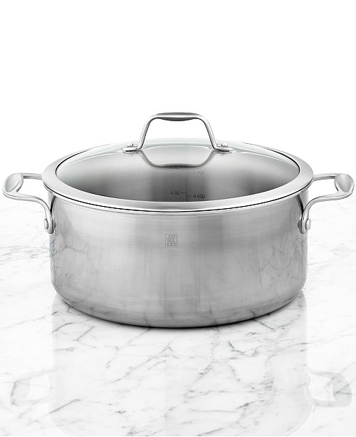 J.A. Henckels Zwilling Spirit Polished Stainless Steel 8Qt. Covered